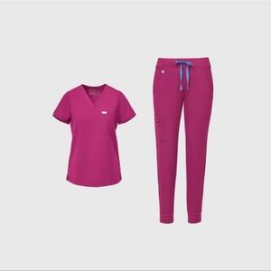 Raspberry sorbet figs size small Catarina top and small regular Zamora joggers